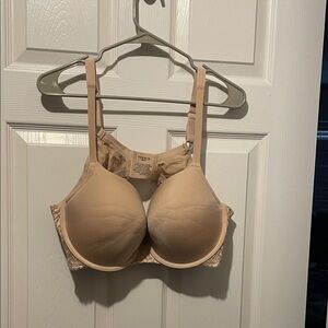 Torrid Beige Lace Trim Bra